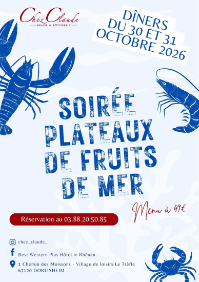 Flyer Soirées Fruits de mer